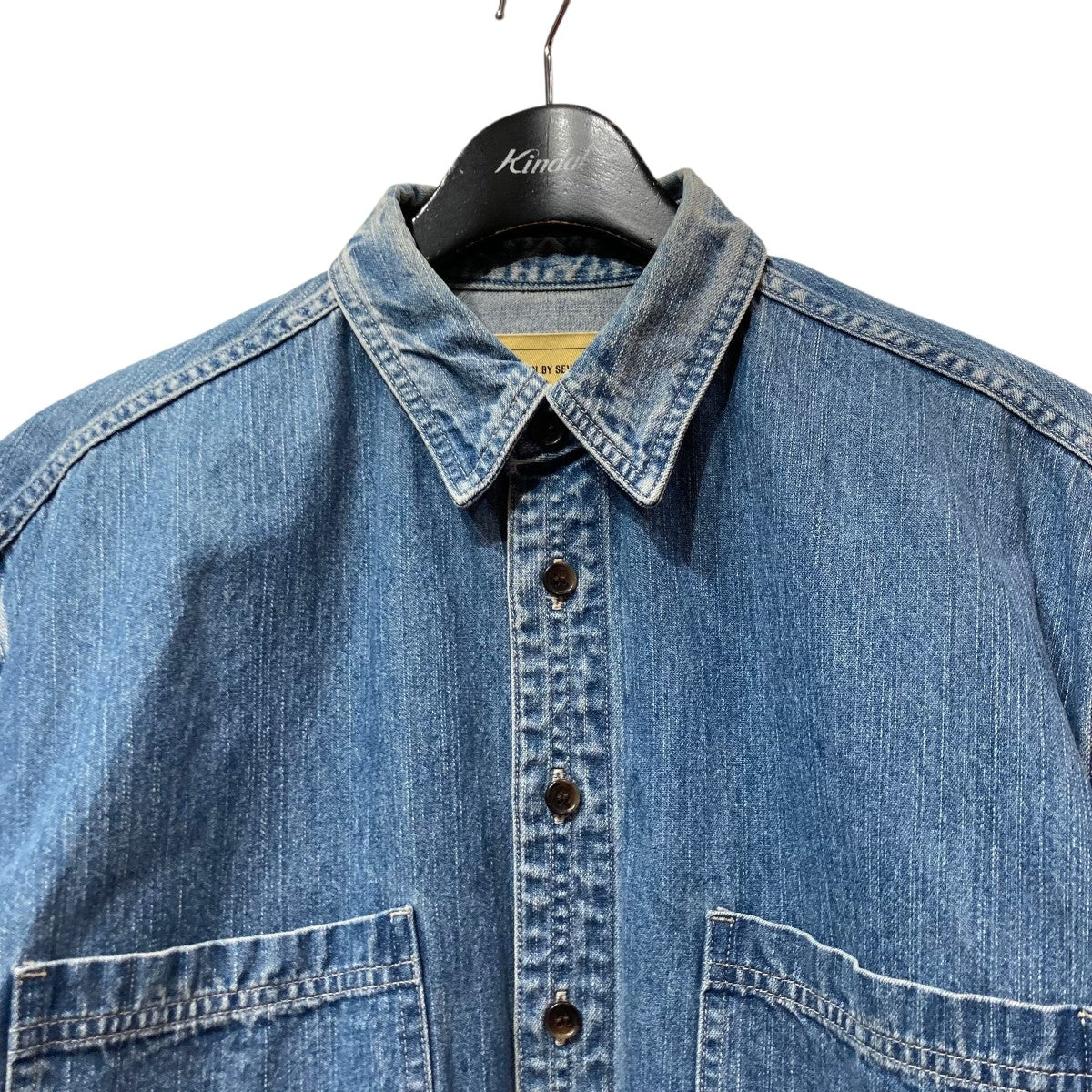 SEVEN BY SEVEN デニムシャツ Mサイズ SEVEN BY SEVEN(セブンバイセブン) デニムシャツ インディゴ サイズ