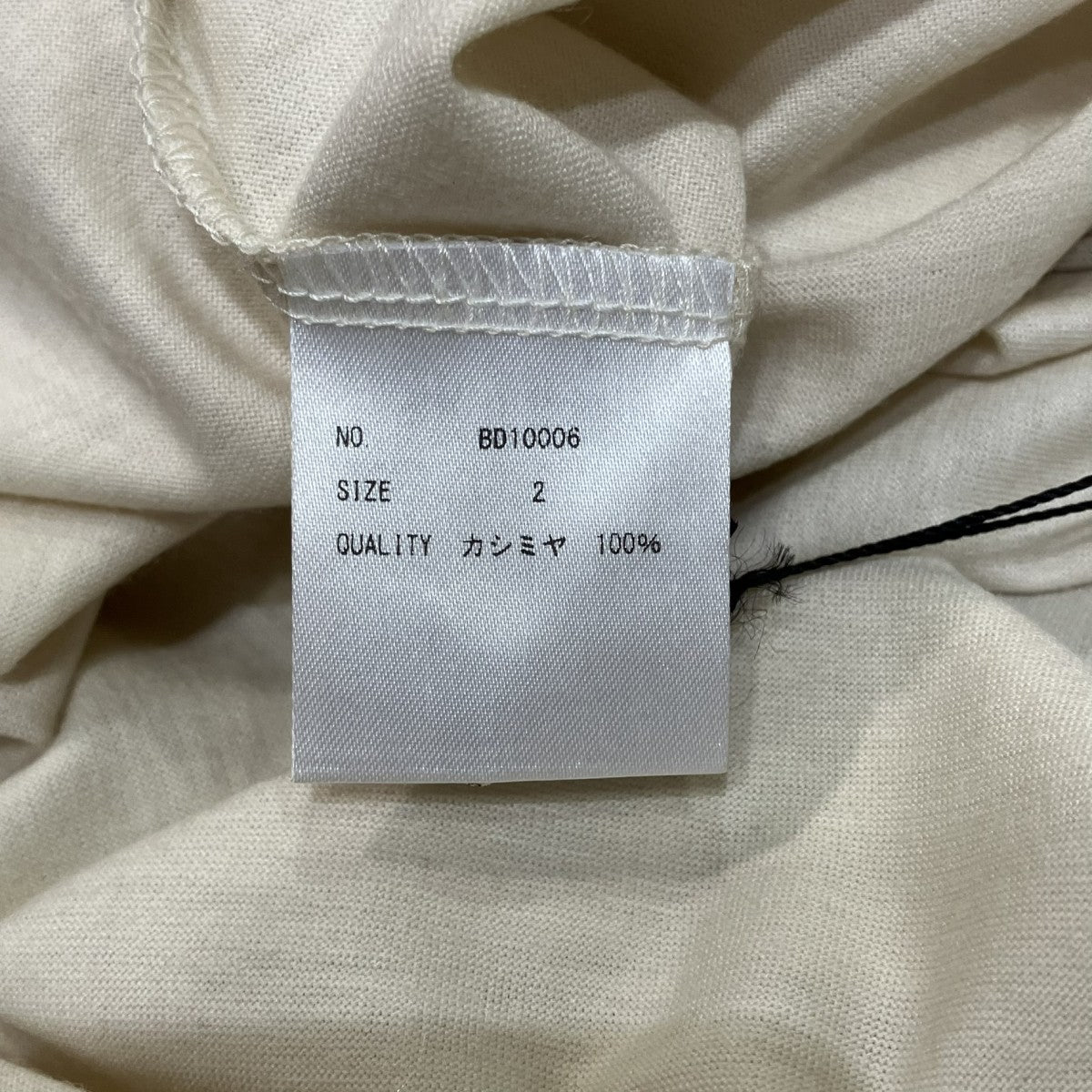 BODHI CASHMERE 100 TEEカシミヤTシャツBD10006 古着・中古-4枚目のアイテム画像