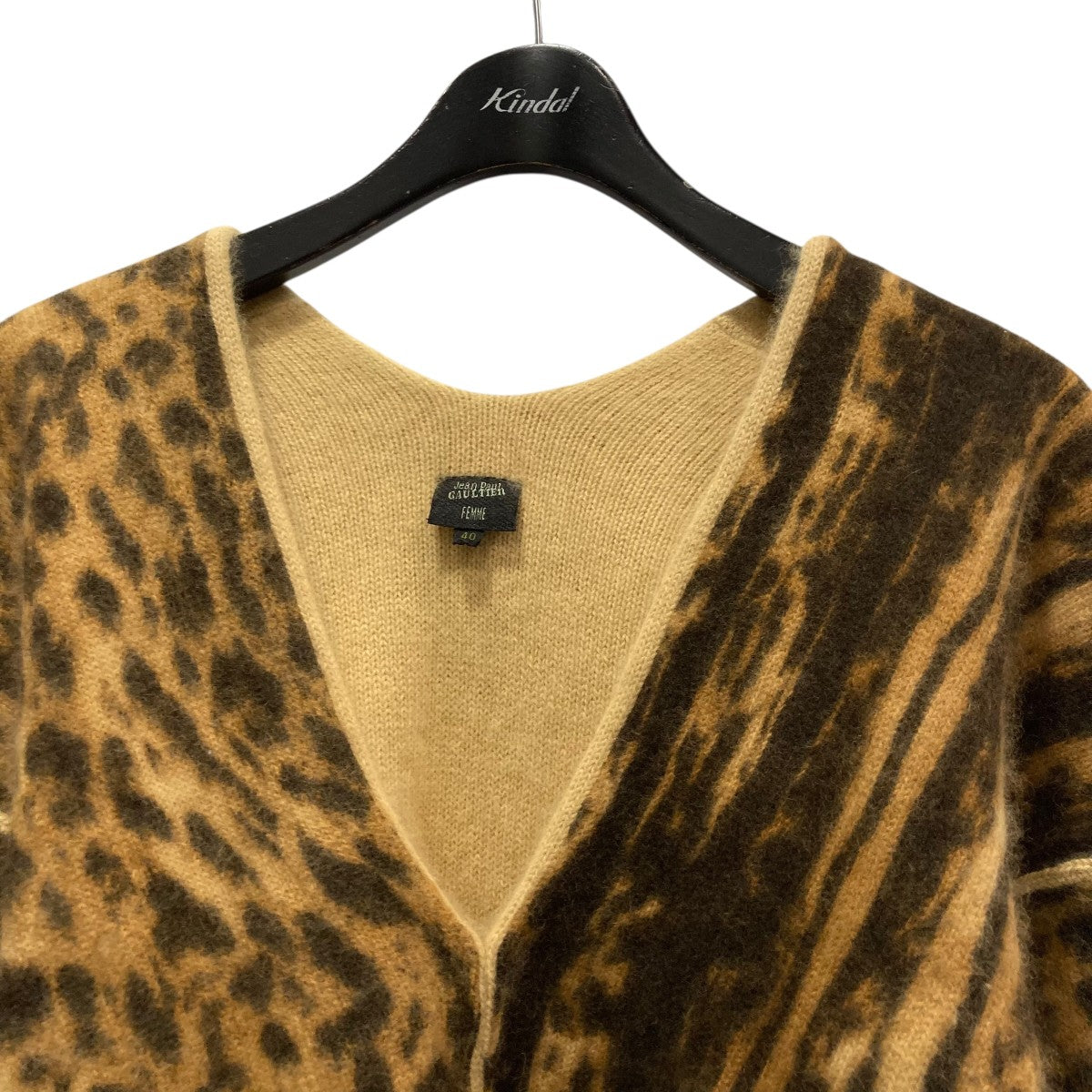 レオパードプルオーバーニット