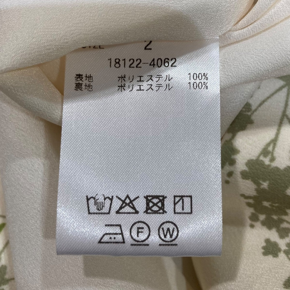 SCARF FLOWER RIBBON TOPSフラワープリントシャツブルゾン18122-4062