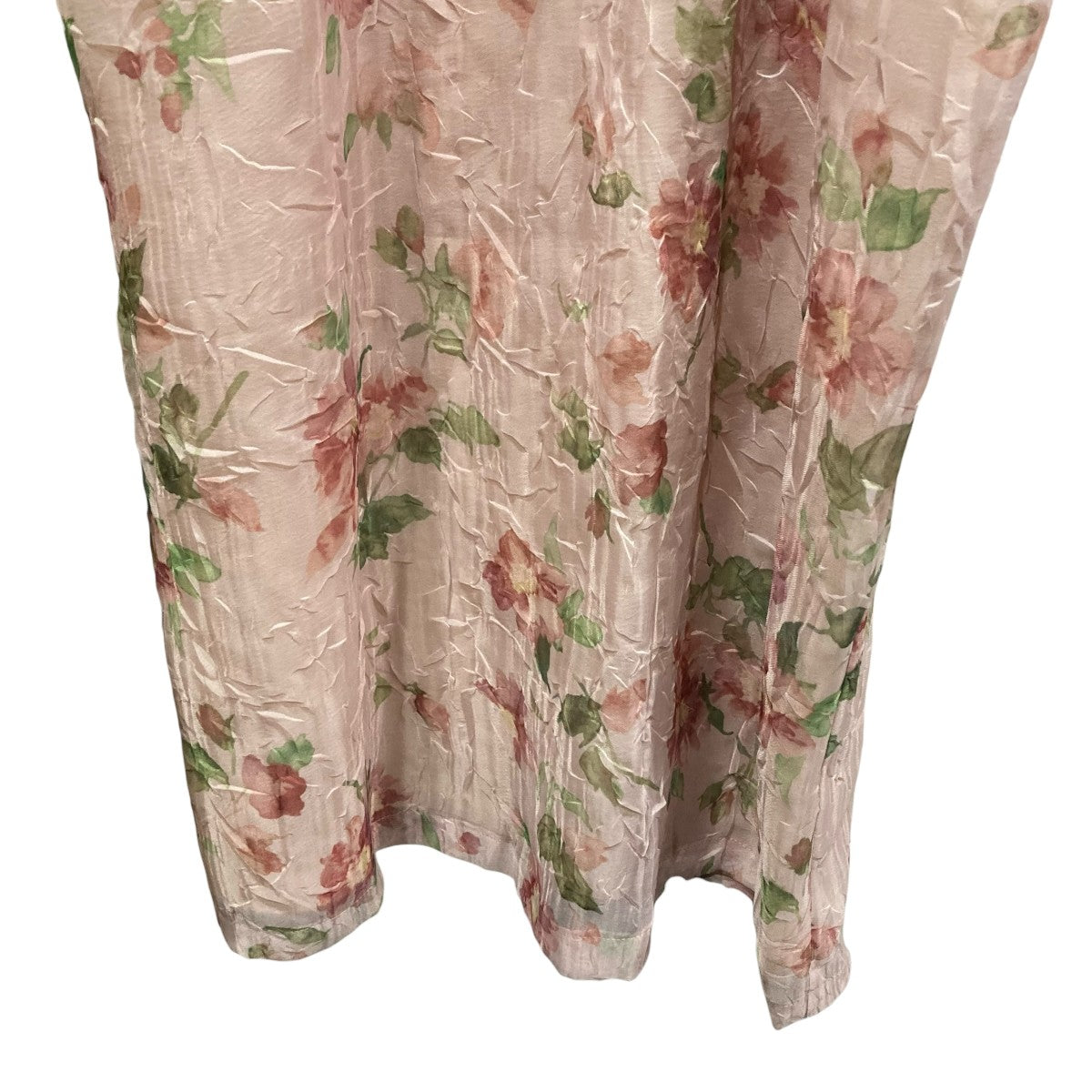 SHEER FLOWER MINI PUFF ONEPIECE半袖花柄ワンピース18112-5202