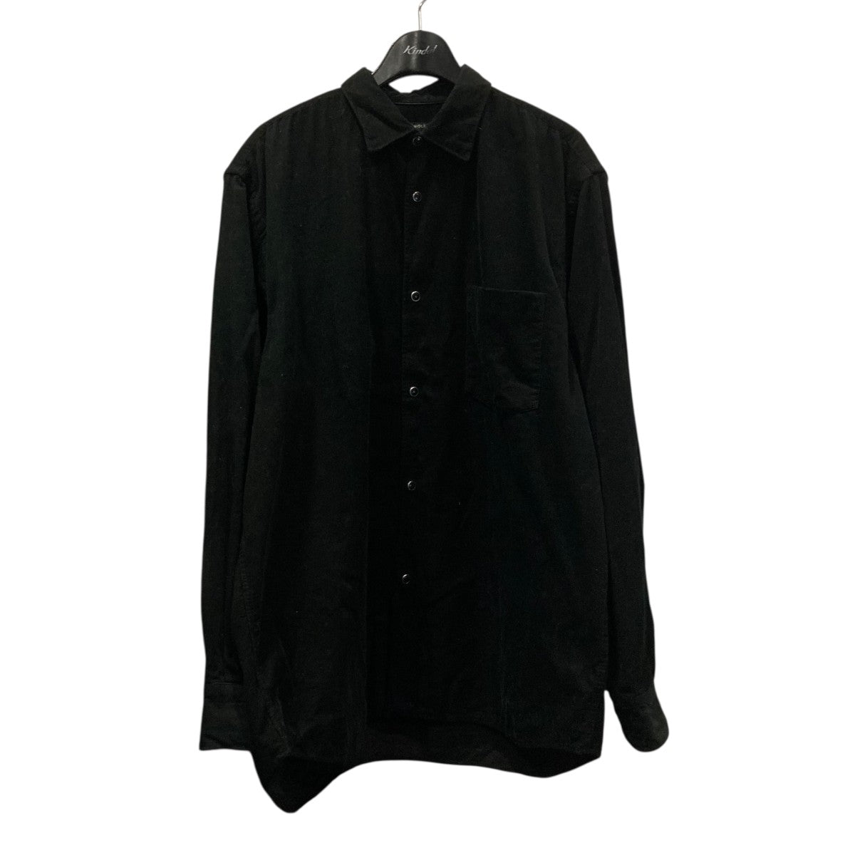 comoli 25AW コーデュロイコモリシャツ C03-02008 ブラック COMOLI(コモリ) 25AWコーデュロイコモリシャツC03-02008 C03-02008