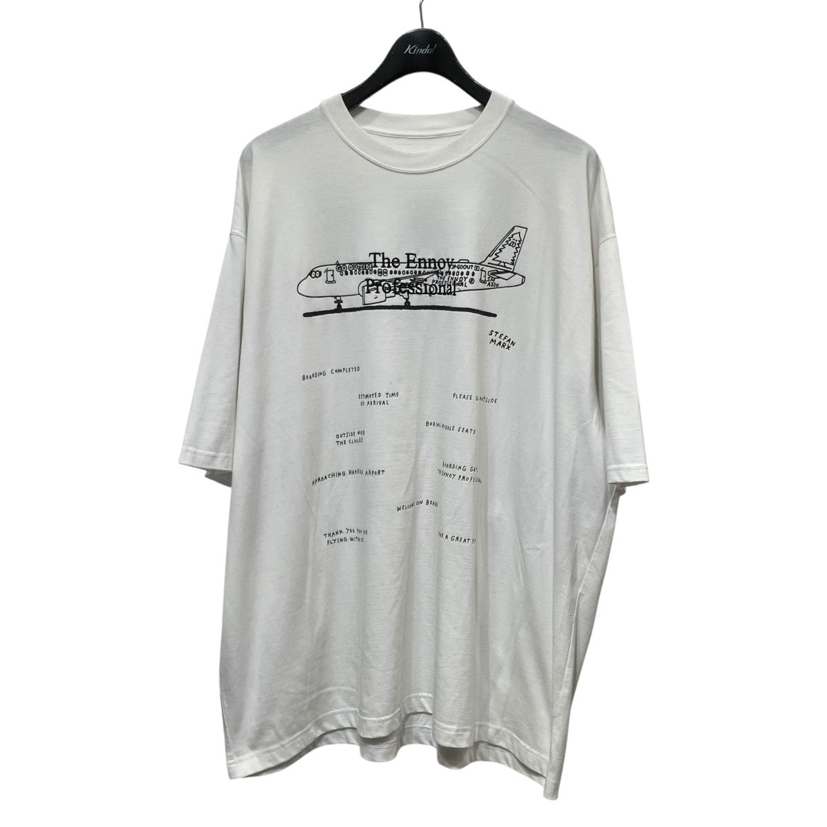 ENNOY×Stefan Marx 23AW刺繍プリントTシャツAW23BRENCT03NTL 古着・中古-1枚目のアイテム画像