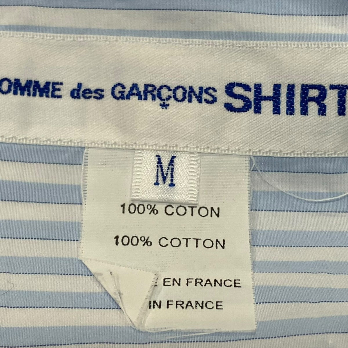 COMME des GARCONS SHIRT ストライプシャツFZ-B115 古着・中古-5枚目のアイテム画像