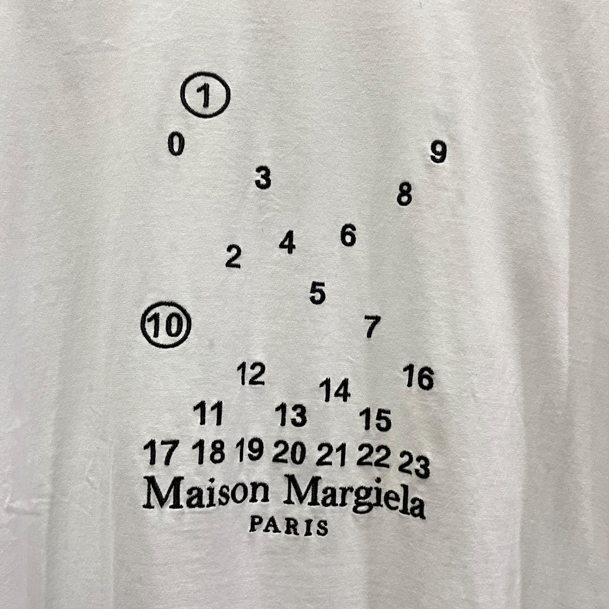 Maison Margiela カレンダーロゴ刺繍TシャツS50GC0684 古着・中古-4枚目のアイテム画像