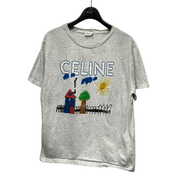 b*e様 値下げ不可　CELINE 2022SSシャツ CELINE(セリーヌ) プリントTシャツRX0BZ671Q RX0BZ671Q ライトグレー