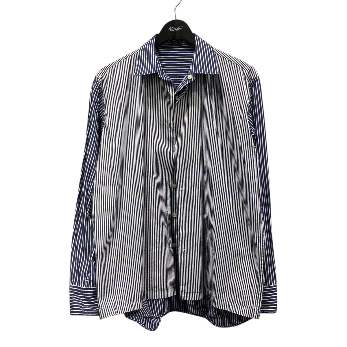 フェイクレイヤードストライプシャツ192-SH09-037