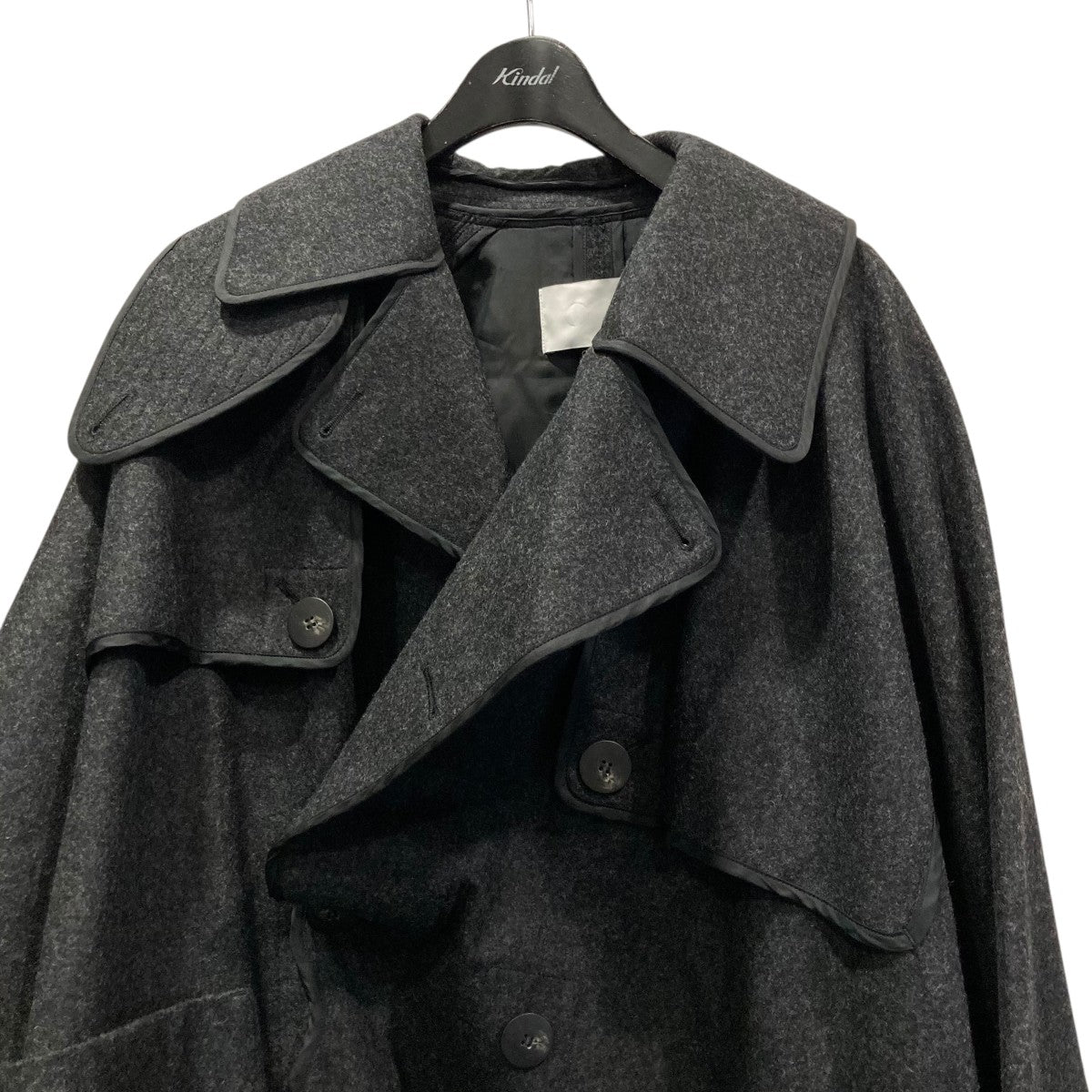 23AWLIGHT MELTON PIPING TRENCH COATトレンチコートTA23FA027