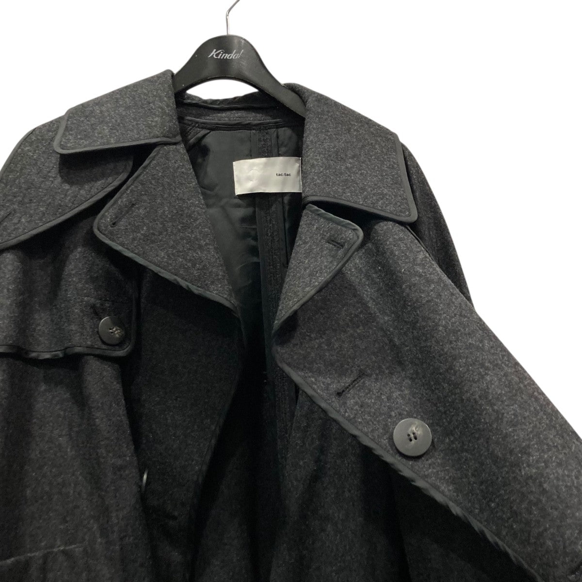 23AWLIGHT MELTON PIPING TRENCH COATトレンチコートTA23FA027