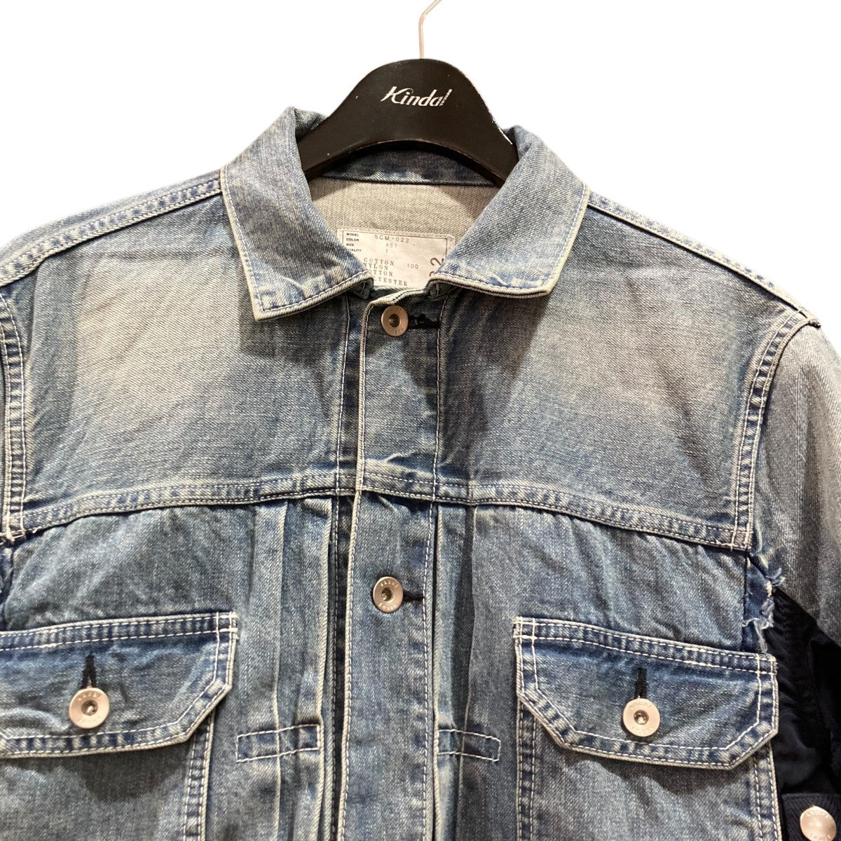 Denim×MA-1 JacketデニムMA-1ジャケットSCM-022