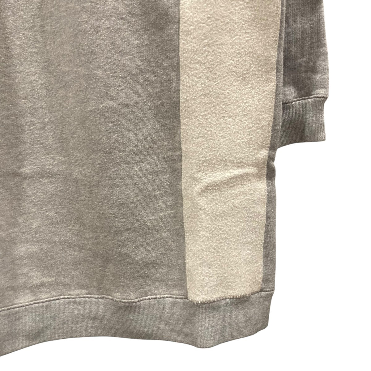 フリース切替スウェットワンピース