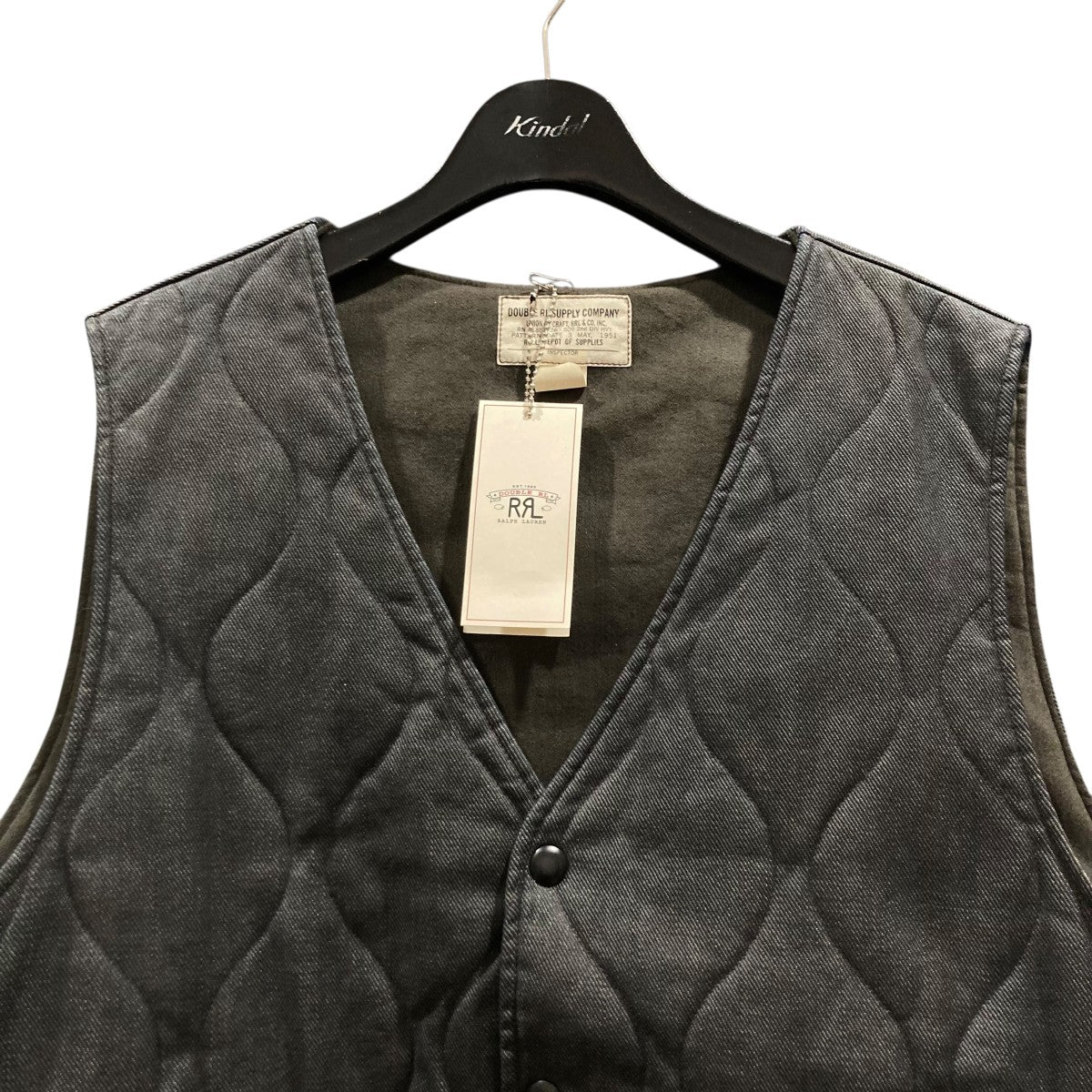 キルティングデニムベスト782928667001