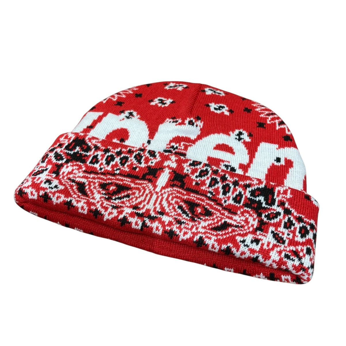 Supreme 24AWBandana Big Logo Beanieバンダナニットキャップ ビーニー 古着・中古-1枚目のアイテム画像