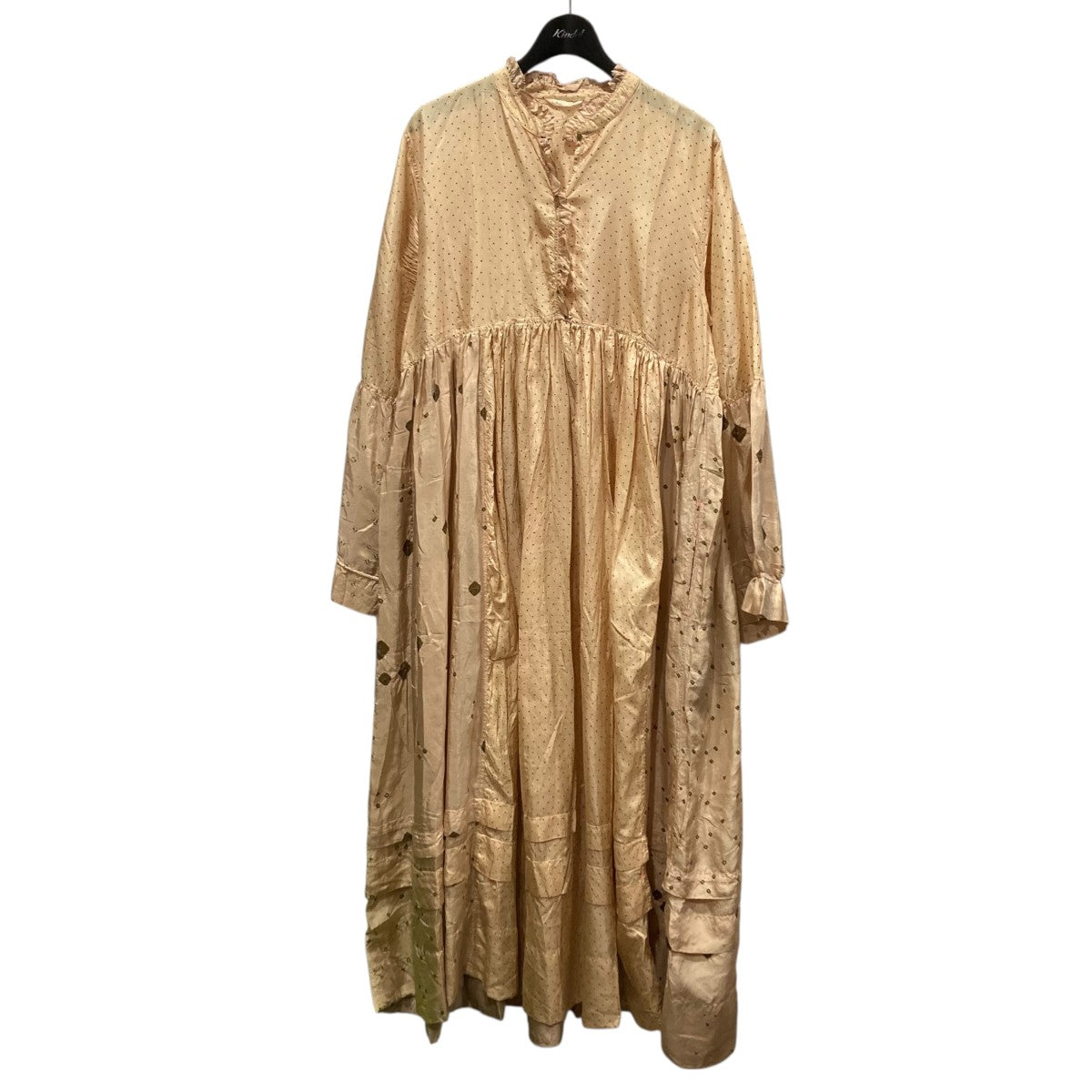 24SS切替シルクワンピース24040450000010