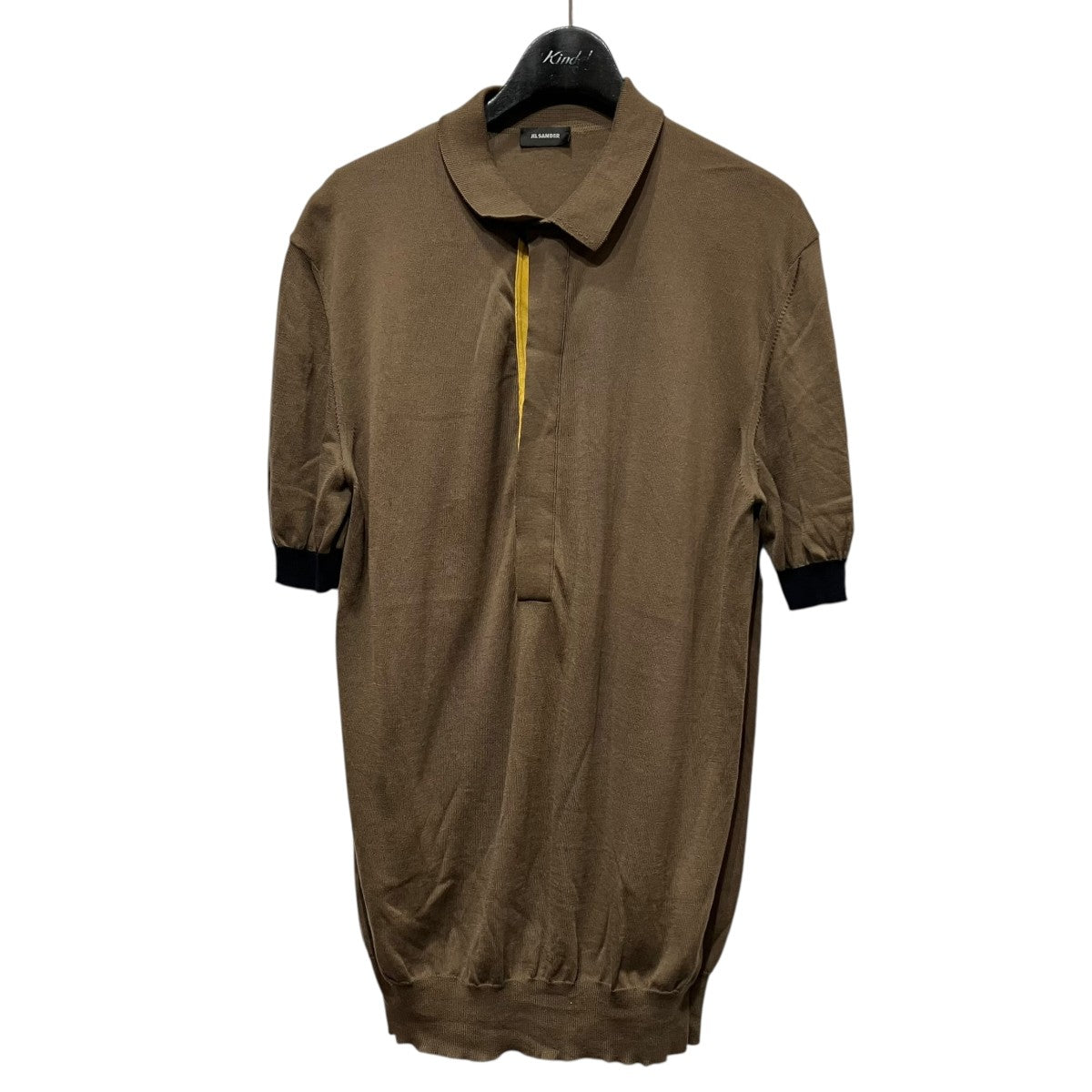 JIL SANDER ニットポロシャツAM751086 古着・中古-1枚目のアイテム画像