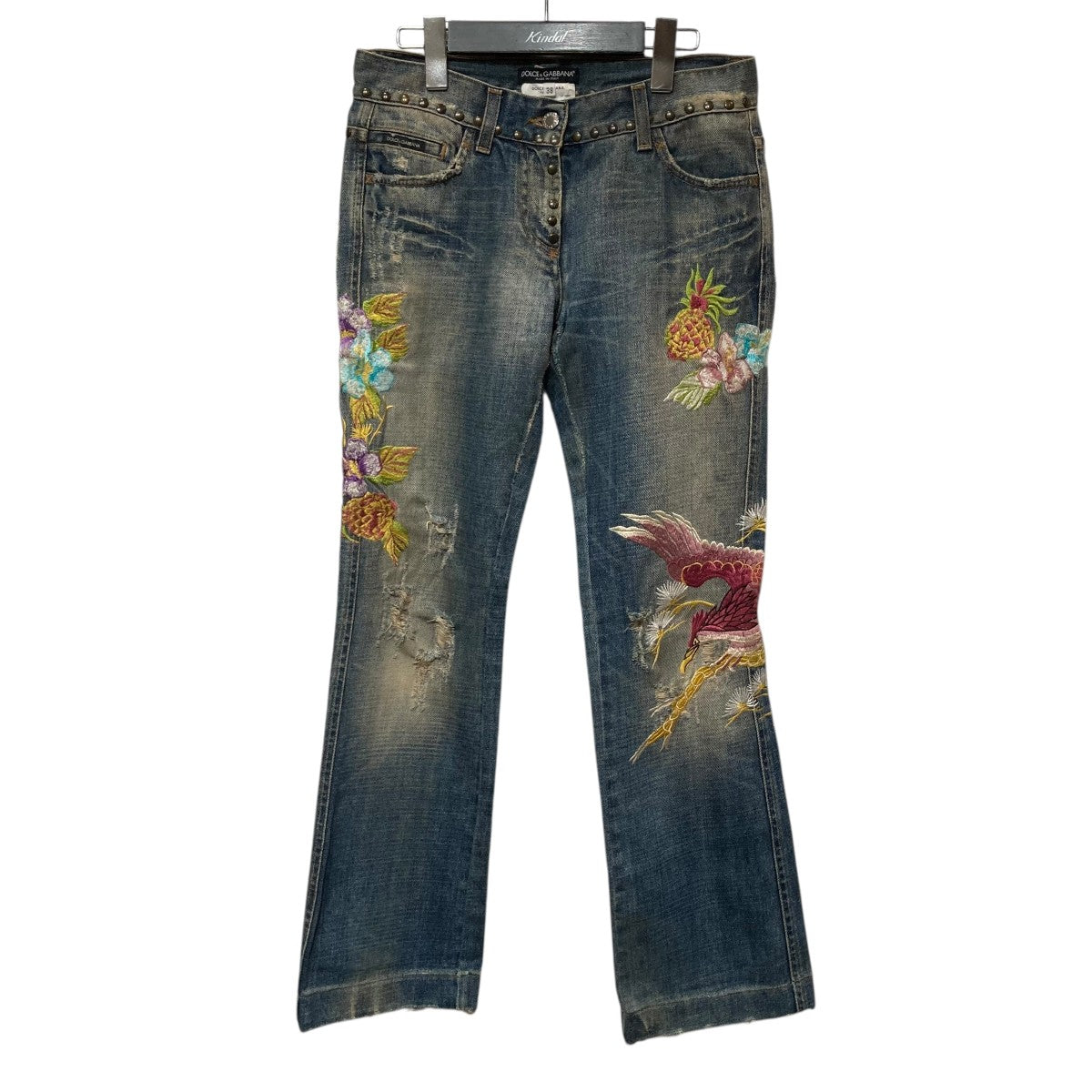 DOLCE ＆ GABBANA(ドルチェアンドガッバーナ) USED加工刺繍デニム