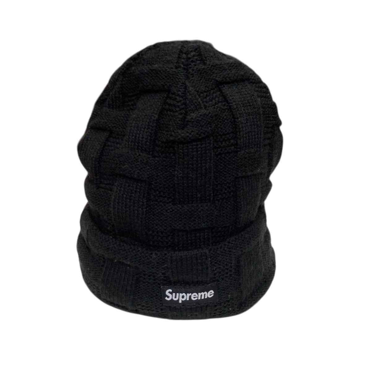 Supreme Basket Weave Beanieニットキャップ 古着・中古-1枚目のアイテム画像