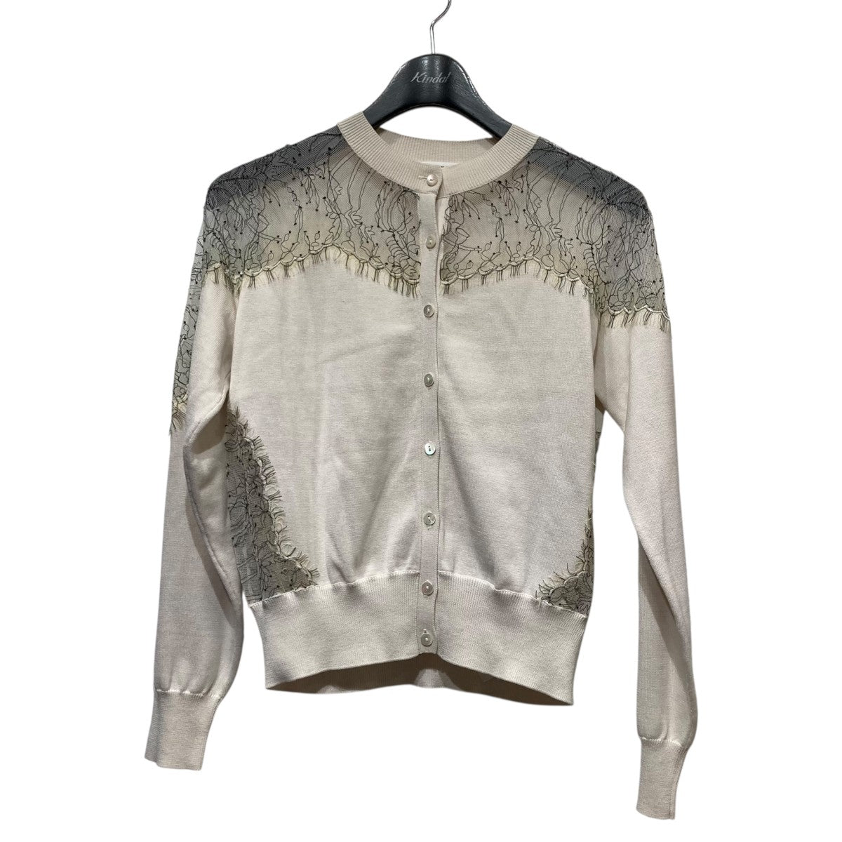 FRAY ID(フレイアイディー) リーフレースコンビカーディガンFWNT202504