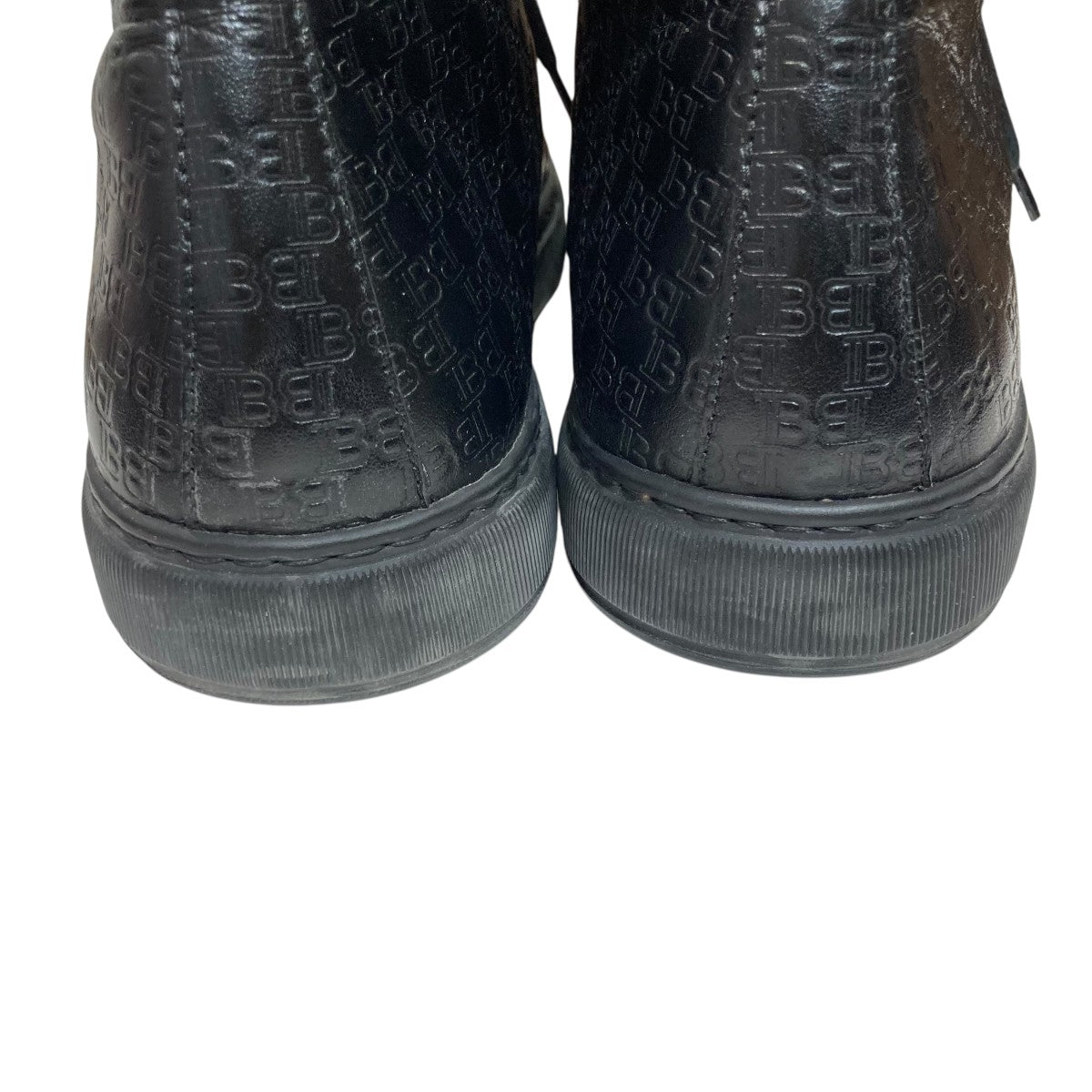 BALMAIN(バルマン) レザーハイカットスニーカー ブラック サイズ 42