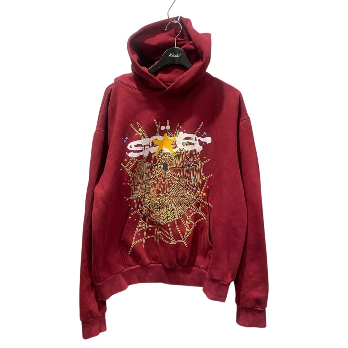 sp5der パーカー xs SP5DER(スパイダー) フーテッドパーカー バーガンディー サイズ XL