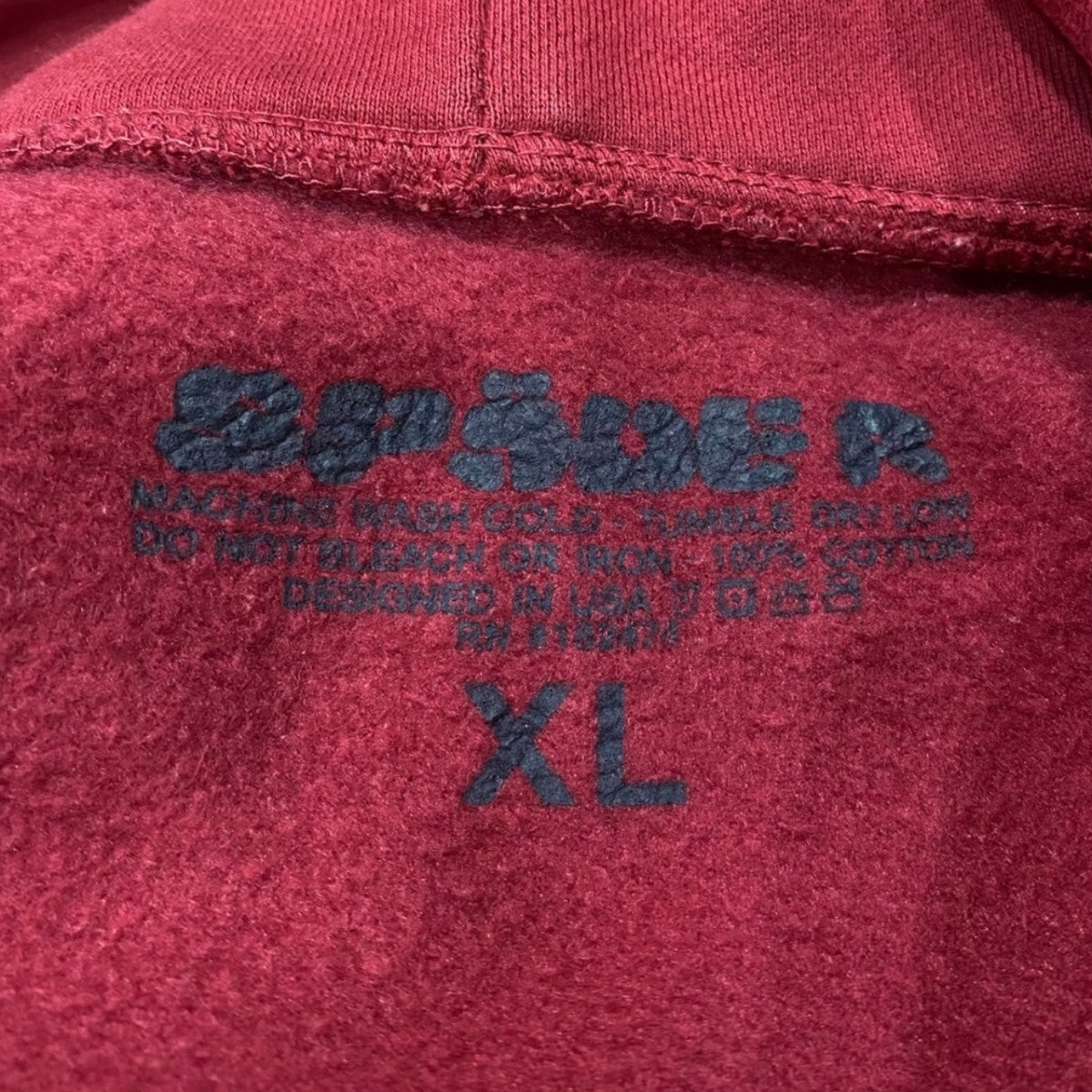 SP5DER フーテッドパーカー バーガンディー サイズ XL｜【公式