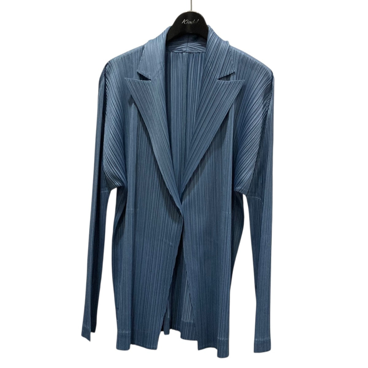 【未使用に近い】PLEATS PLEASE　ダークブルー ジャケット 中古・古着通販】ISSEY MIYAKE (イッセイミヤケ) テーラードジャケット