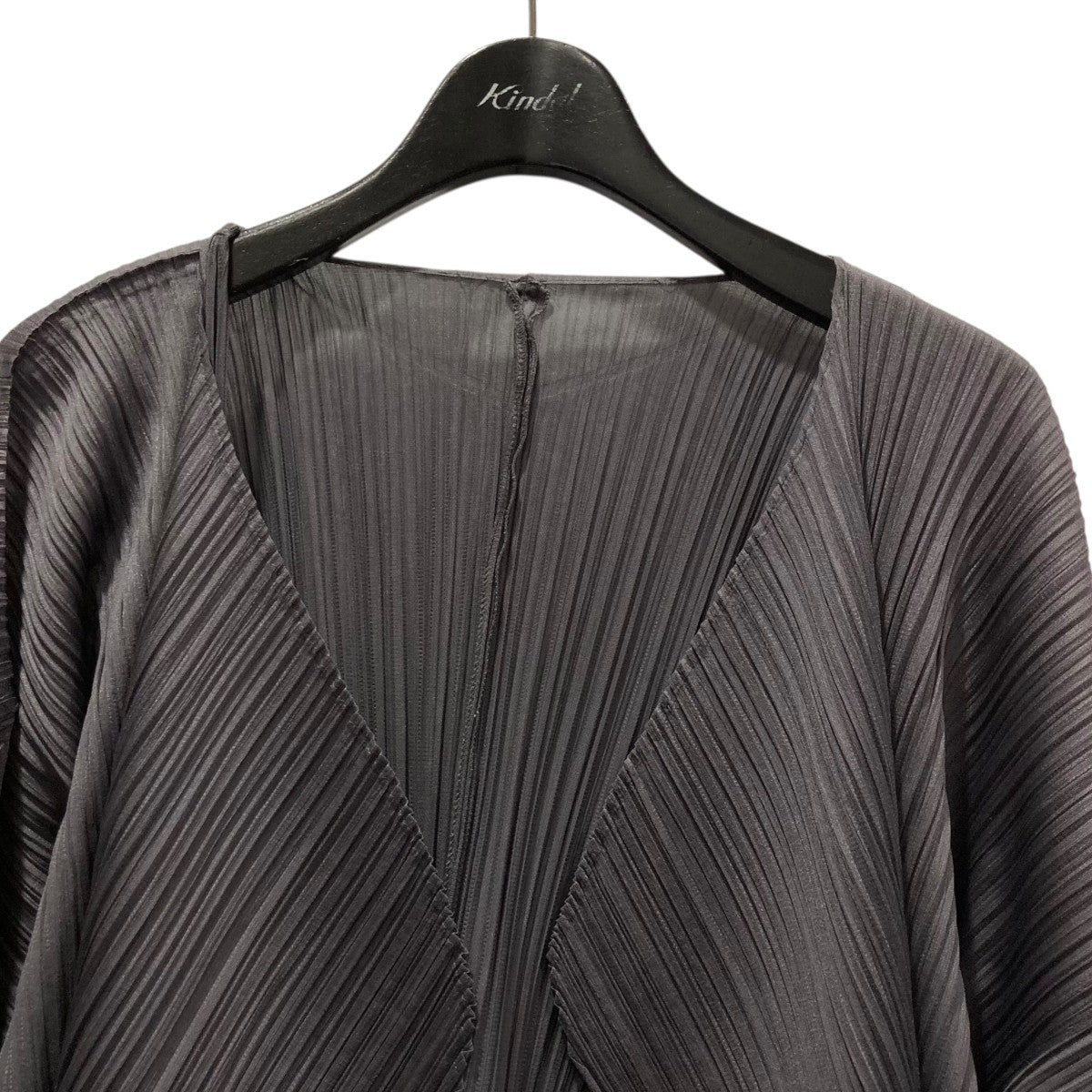 格安 PLEATS PLEASE カーディガン PLEATS PLEASE(プリーツプリーズ) プリーツカーディガン グレー サイズ