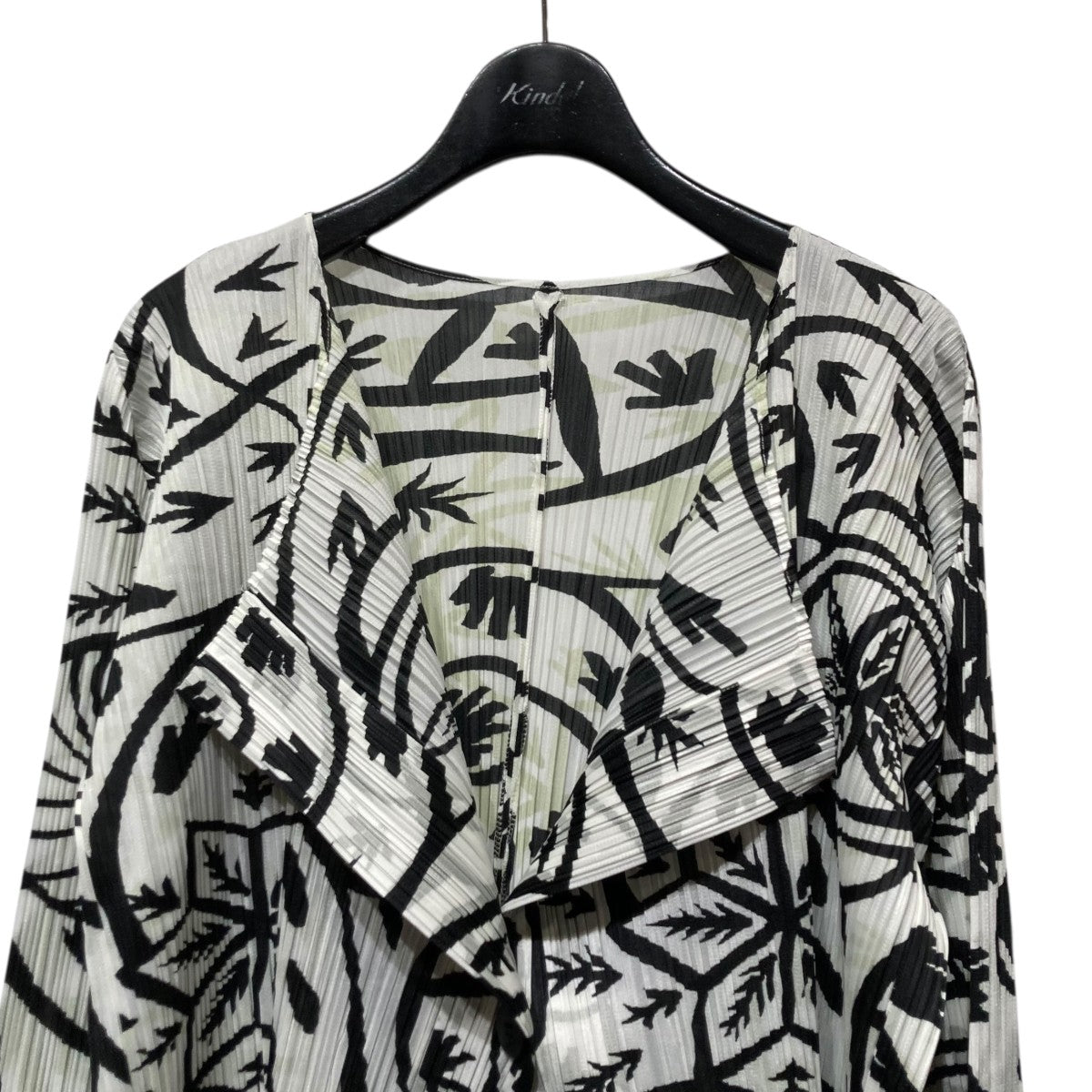 総柄ロングプリーツカーディガンPP51-JA591