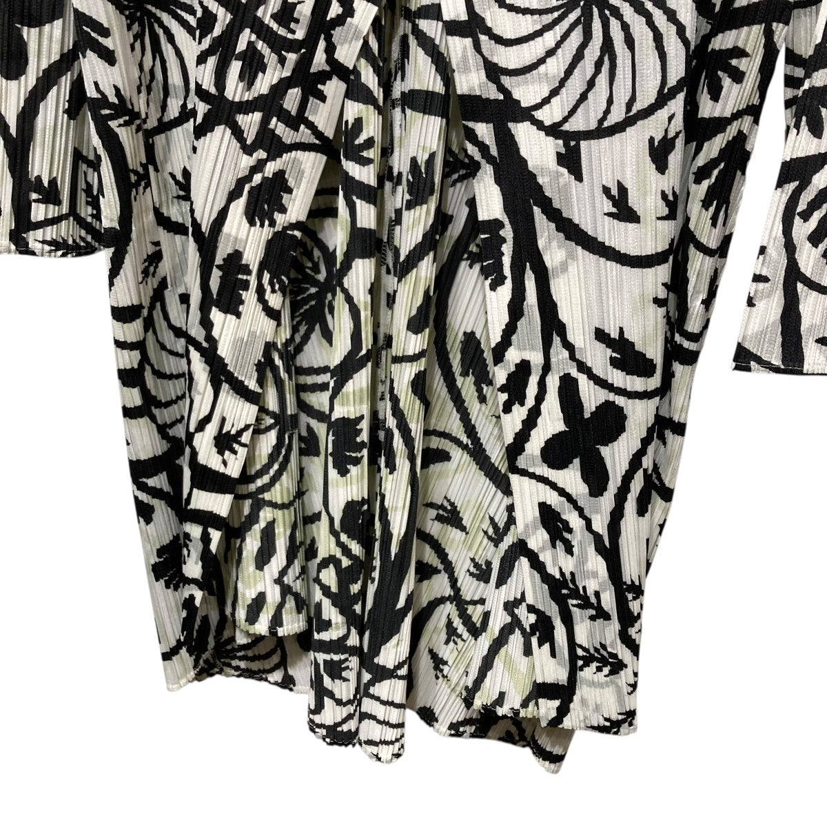 総柄ロングプリーツカーディガンPP51-JA591