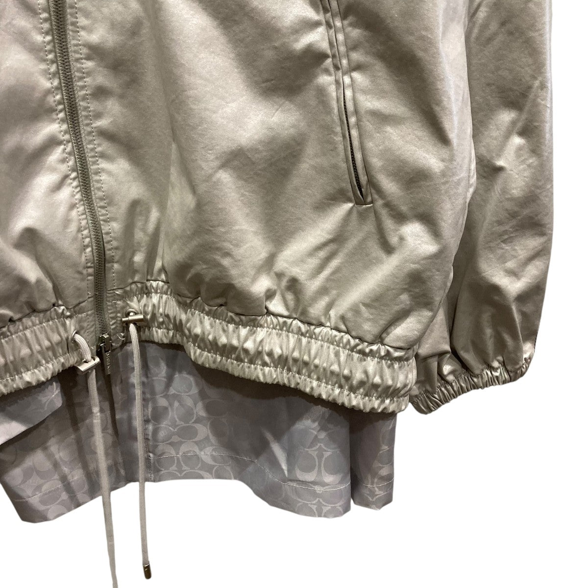 COACH×Matin Kim レイヤード コーティング フーディー ジャンパー