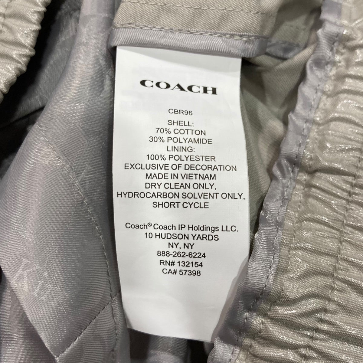 COACH×Matin Kim レイヤード コーティング フーディー ジャンパー