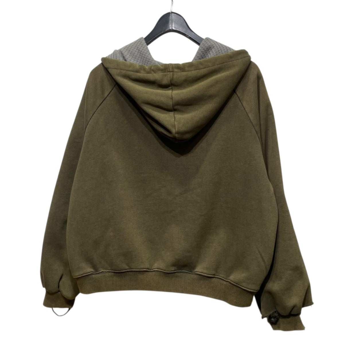 HENCH， thermal lined zip-up hoodieダメージ加工サーマルジップパーカー