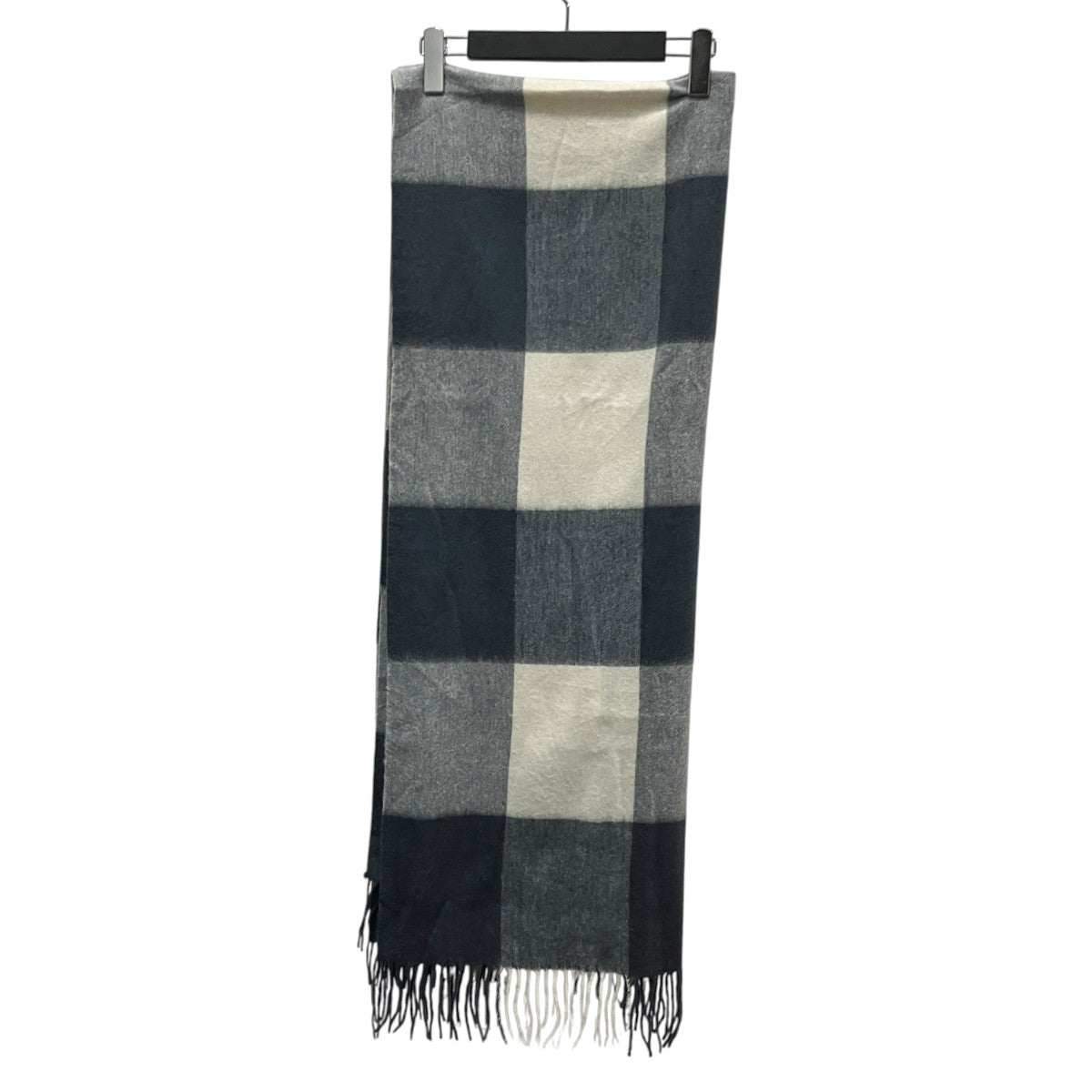 ACNE STUDIOS ウールチェックマフラー 古着・中古-2枚目のアイテム画像