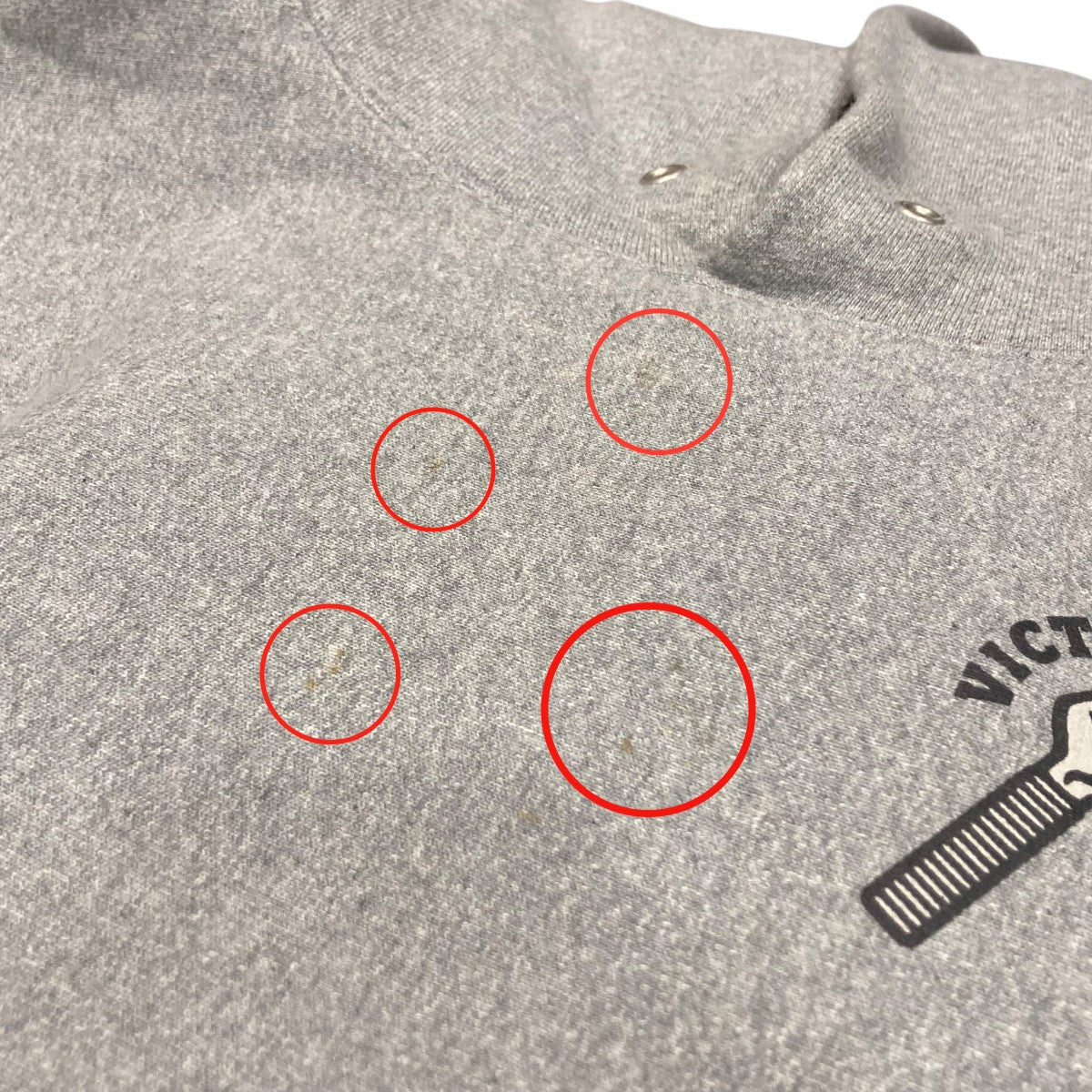 VICTOR VICTOR WORLDWIDE バックプリントプルオーバーパーカー 古着・中古-9枚目のアイテム画像