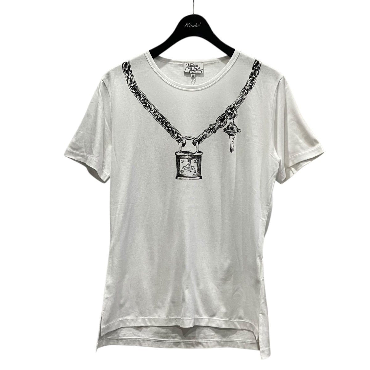 Vivienne Westwood man オーブチェーンプリントTシャツVW-LP-84596 古着・中古-1枚目のアイテム画像