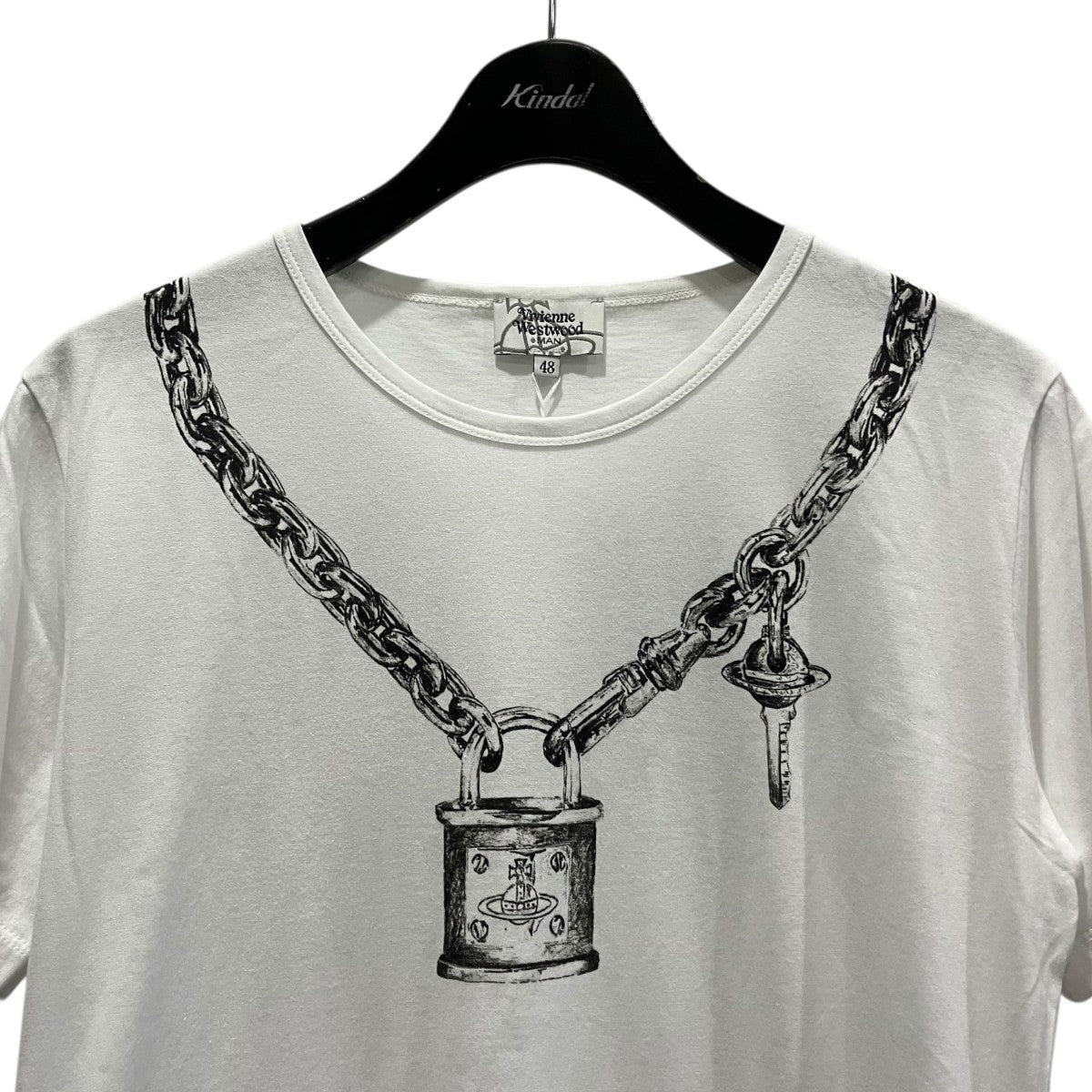Vivienne Westwood man オーブチェーンプリントTシャツVW-LP-84596 古着・中古-3枚目のアイテム画像