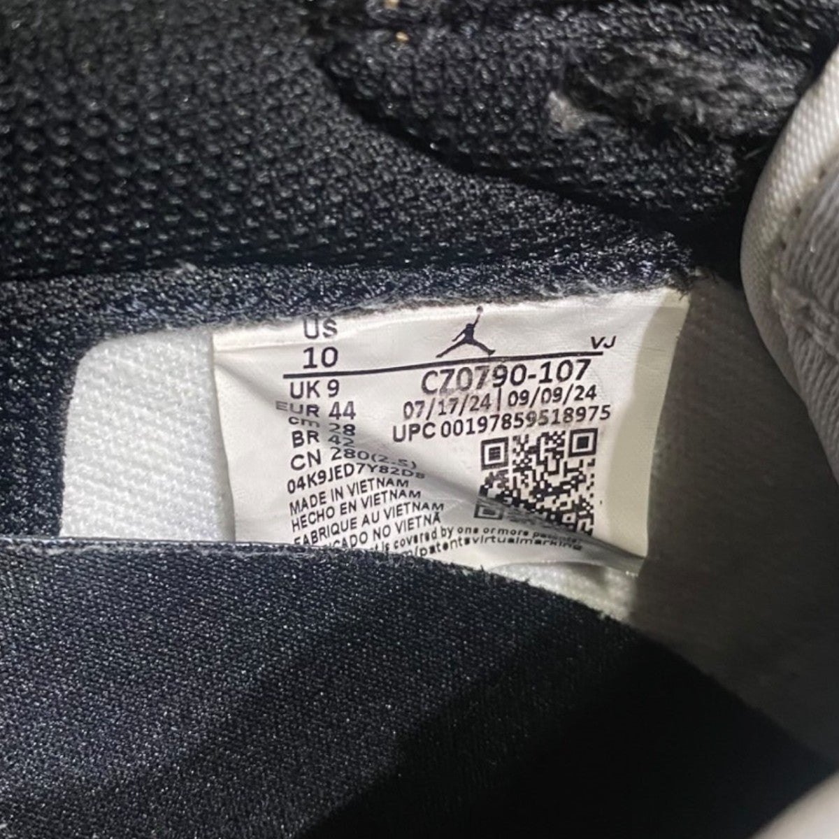 Air Jordan 1 Low OG BARONSスニーカーCZ0790-107