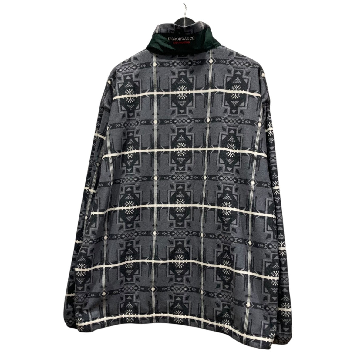 NATIVE CHECK TEX FLEECE JACKET総柄フリースジャケットCOTDJK-482