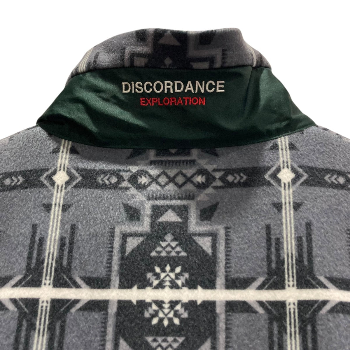 NATIVE CHECK TEX FLEECE JACKET総柄フリースジャケットCOTDJK-482