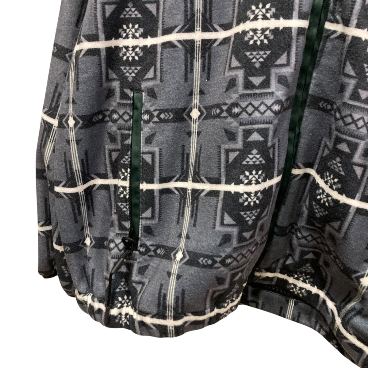 NATIVE CHECK TEX FLEECE JACKET総柄フリースジャケットCOTDJK-482