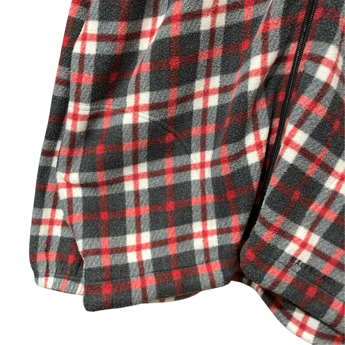 BALENCIAGA チェックフリースジャケット532673 古着・中古-4枚目のアイテム画像