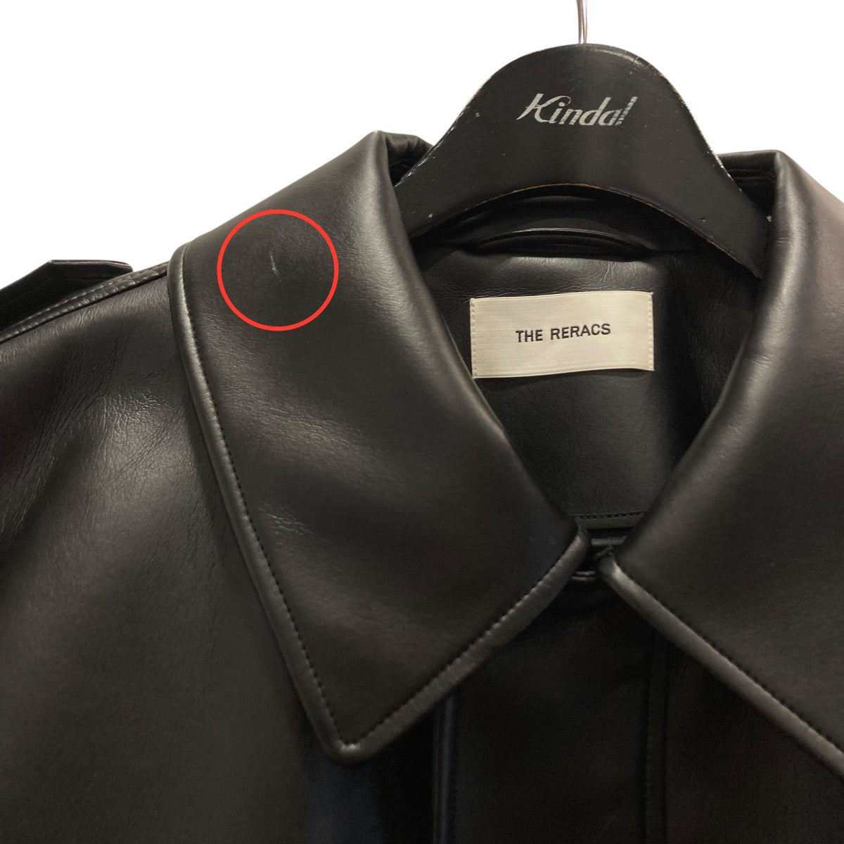 THE RERACS(ザリラクス) フェイクレザーブルゾン22FW-REJK-141-J 22FW