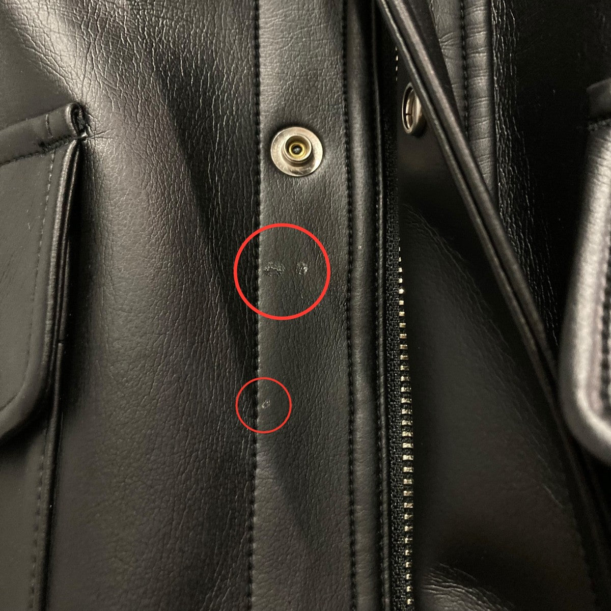 THE RERACS(ザリラクス) フェイクレザーブルゾン22FW-REJK-141-J 22FW