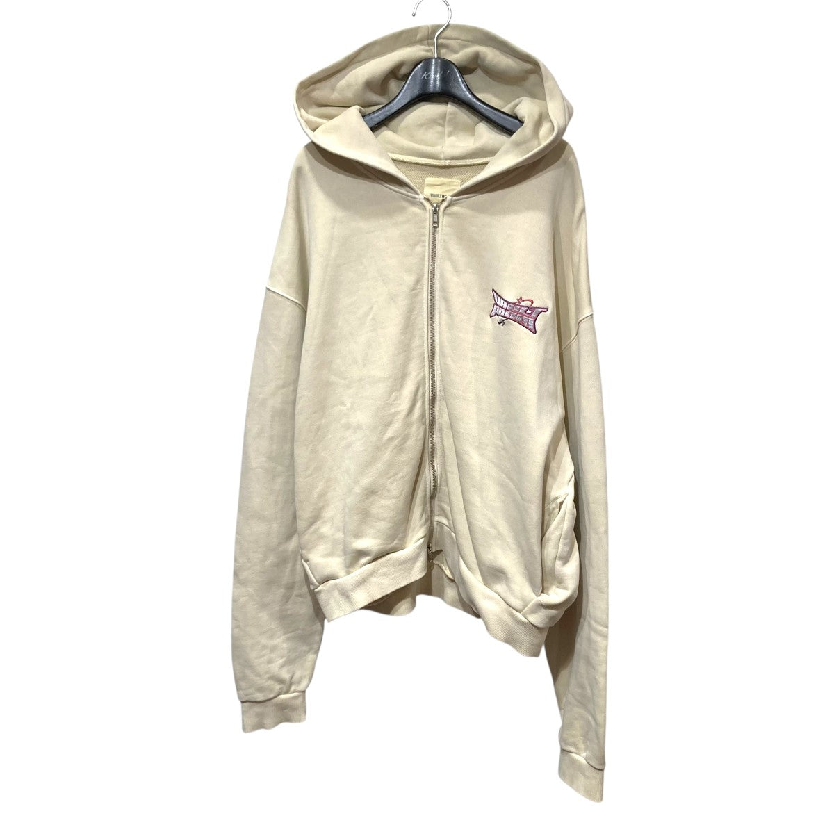 バックプリントジップパーカーLAPKARU CARTOON ZIP HOODIE / LIGHT BEIGE