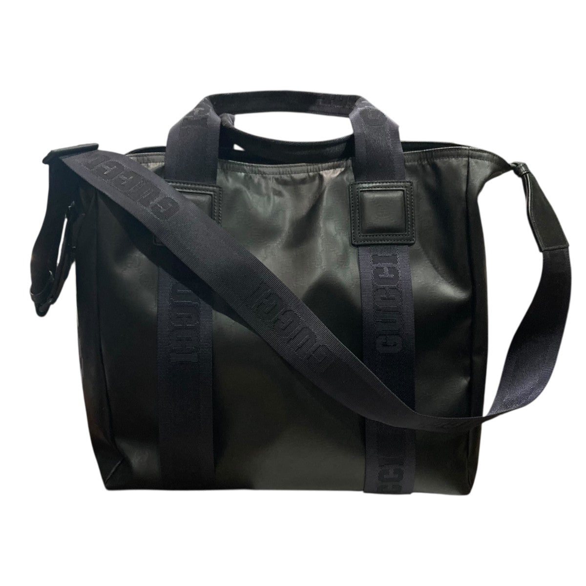 GUCCI グッチ ナイロン ビジネスバッグ ブラック メンズ ブランド 中古・古着通販】GUCCI (グッチ) ナイロン2WAYボストンバッグ ブラック