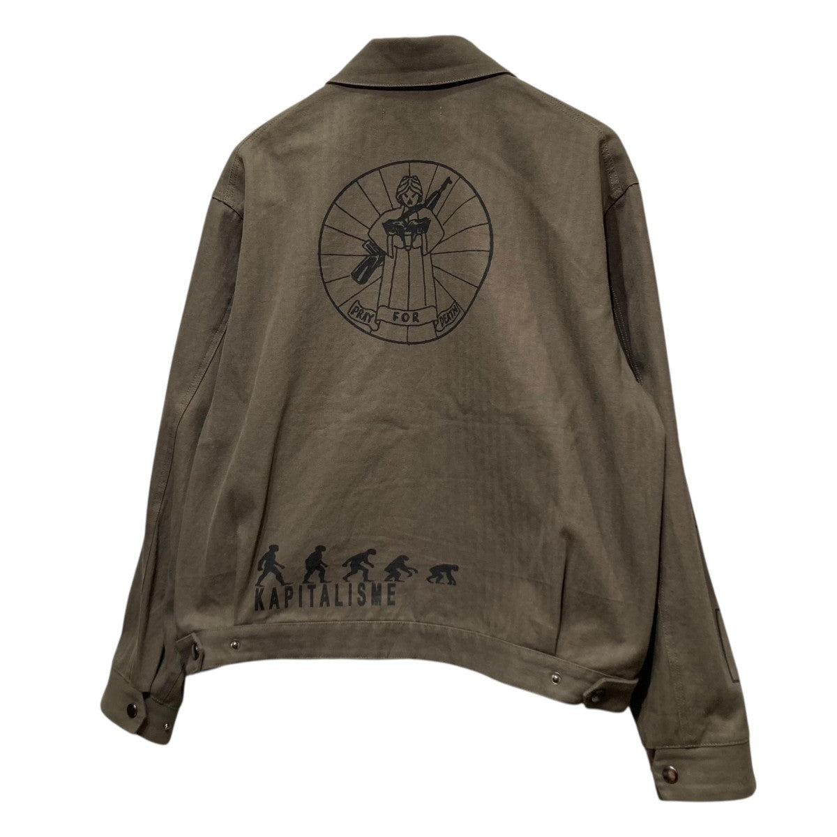 HERRINGBONE ZIP BLOUSON PRINTヘリンボーンジップブルゾン