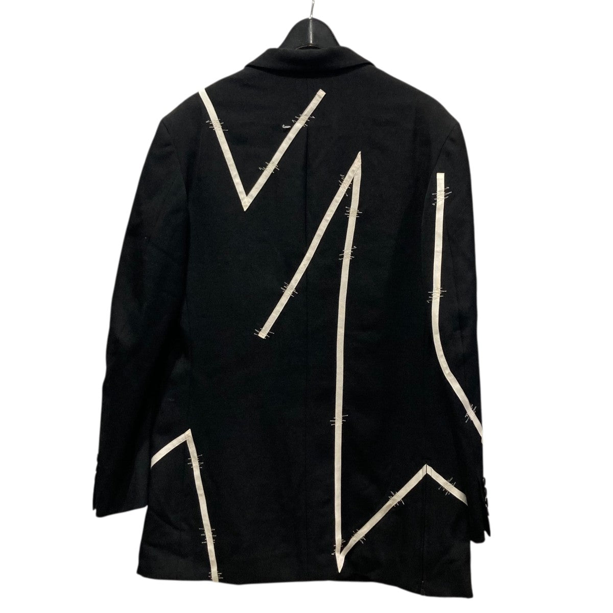 Yohji Yamamoto pour homme 23AWジグSTTP付3BSJテーラードジャケットHJ-J34-120 古着・中古-2枚目のアイテム画像