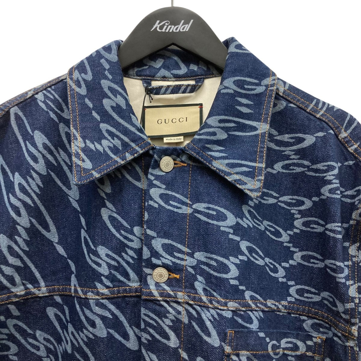 GUCCI ウェービーGG柄デニムジャケット779667 古着・中古-3枚目のアイテム画像