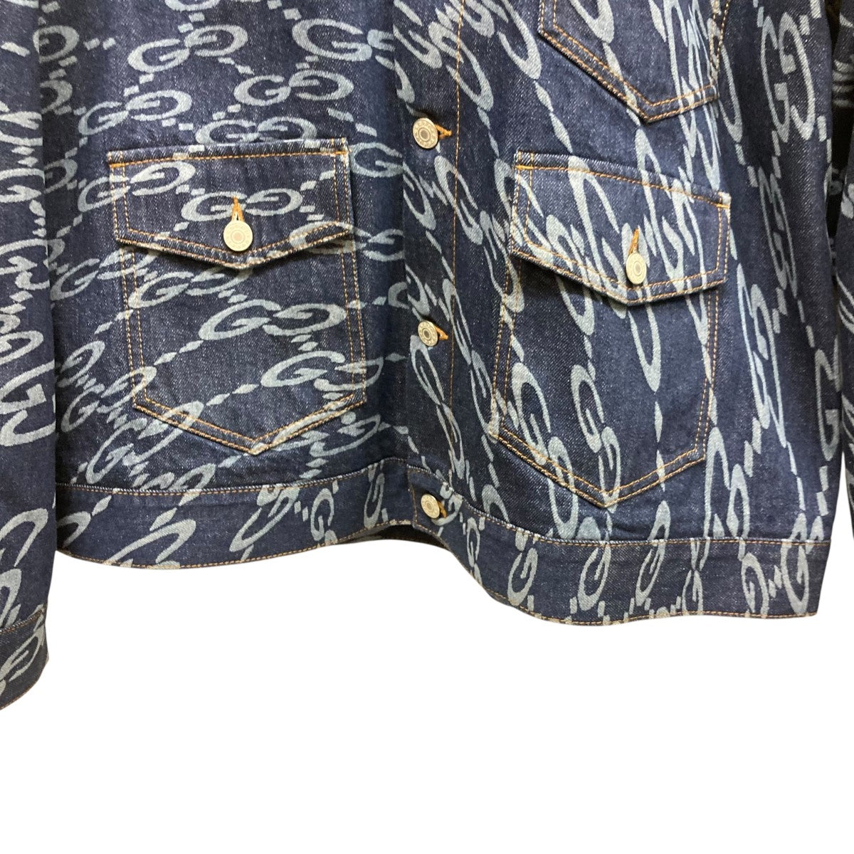 GUCCI ウェービーGG柄デニムジャケット779667 古着・中古-4枚目のアイテム画像