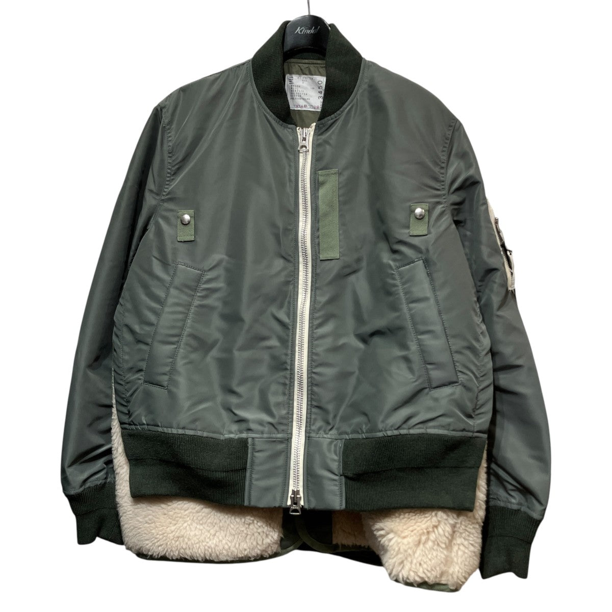 sacai Layered Hybrid Bomber Jacketレイヤードボンバージャケット24-03450M 古着・中古-1枚目のアイテム画像